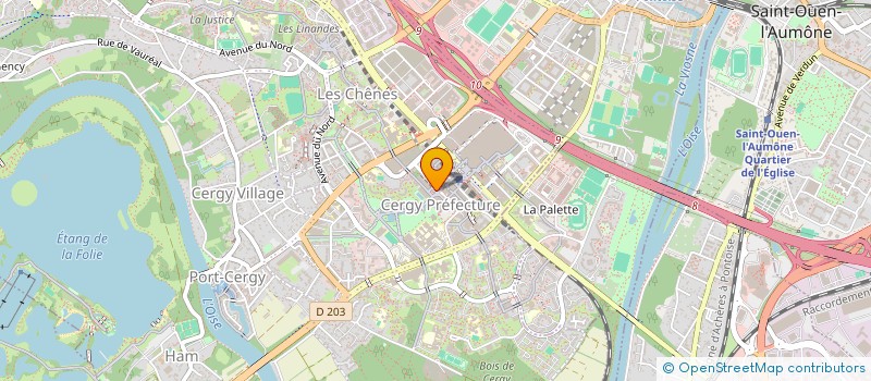 localisation de l'entreprise ID2PROD RECORDS à CERGY