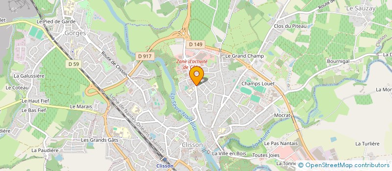 localisation de l'entreprise ID3 à CLISSON