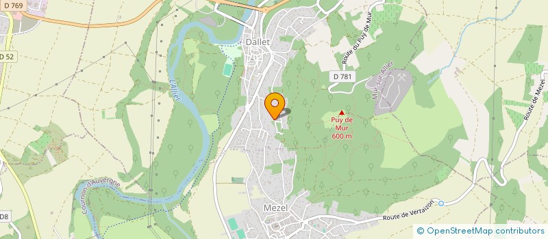 localisation de l'entreprise ID4V - IMPRIMERIE DES 4 VENTS  MUR-SUR-ALLIER