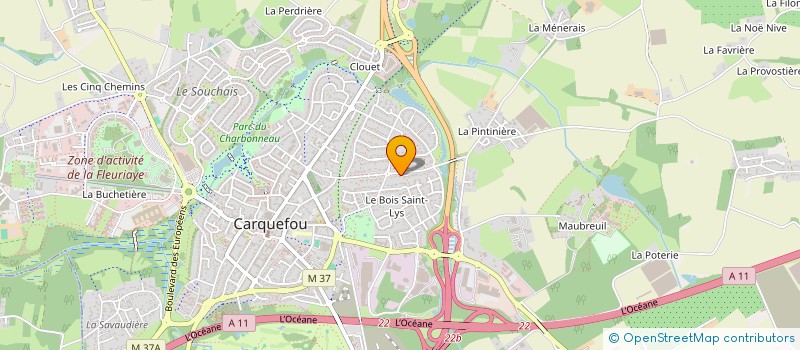 localisation de l'entreprise IDA 85  CARQUEFOU