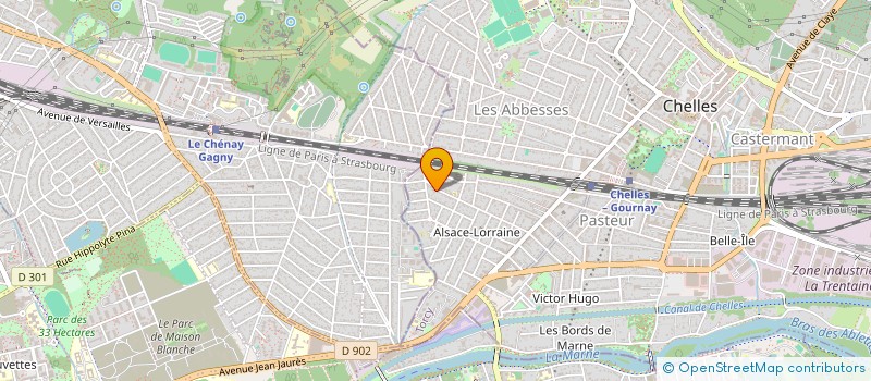 localisation de l'entreprise IDA HOLDING à CHELLES