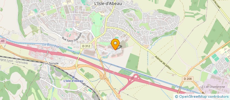 localisation de l'entreprise IDA OPTIC  L'ISLE-D'ABEAU