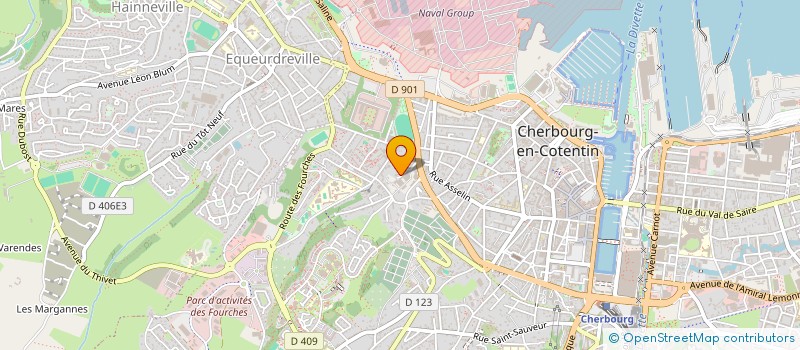 localisation de l'entreprise IDA PROD  CHERBOURG-EN-COTENTIN