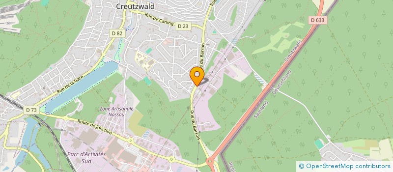 localisation de l'entreprise IDAB  CREUTZWALD