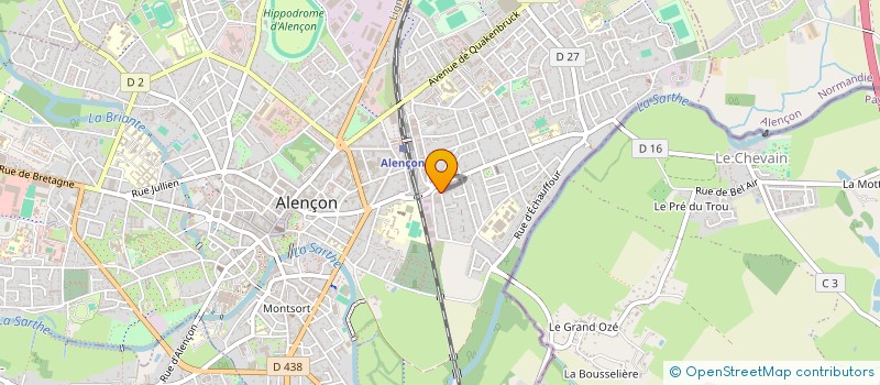 localisation de l'entreprise IDAI à ALENCON