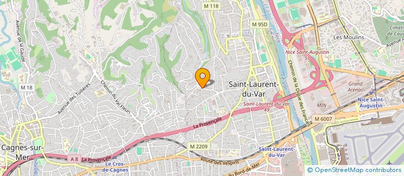 localisation de l'entreprise IDAL à SAINT-LAURENT-DU-VAR