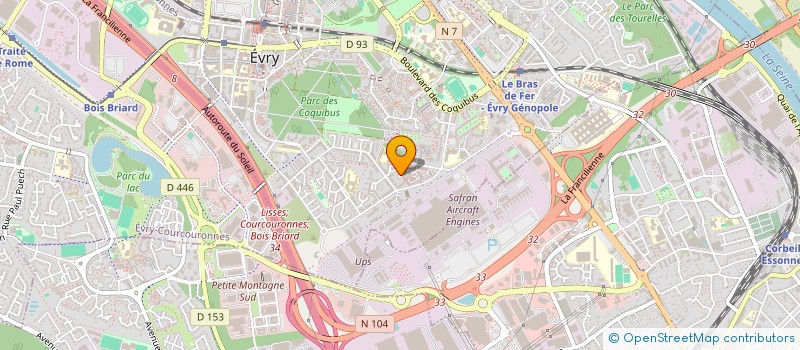 localisation de l'entreprise IDARAYA FOOTBALL  EVRY-COURCOURONNES