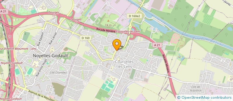 localisation de l'entreprise IDARFANE  COURCELLES-LES-LENS