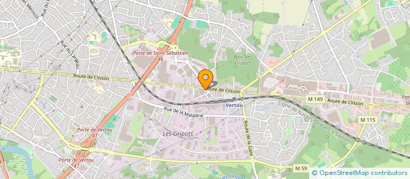 localisation de l'entreprise IDB 25  VERTOU