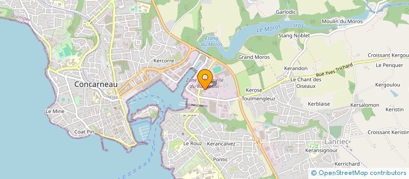 localisation de l'entreprise IDB MARINE à CONCARNEAU