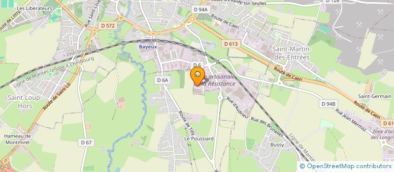 localisation de l'entreprise IDC  BAYEUX