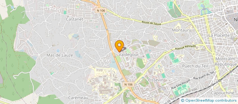 localisation de l'entreprise IDC  NIMES