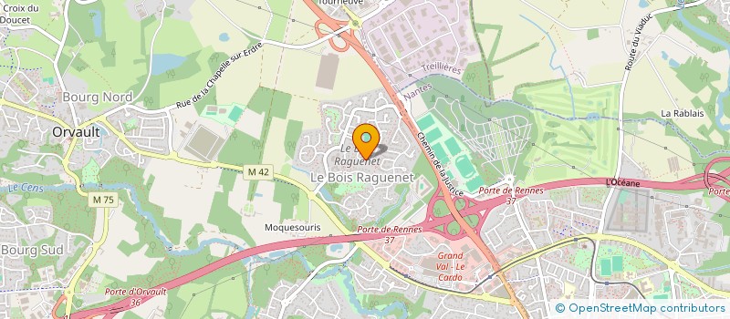 localisation de l'entreprise IDC ENERGIES à ORVAULT