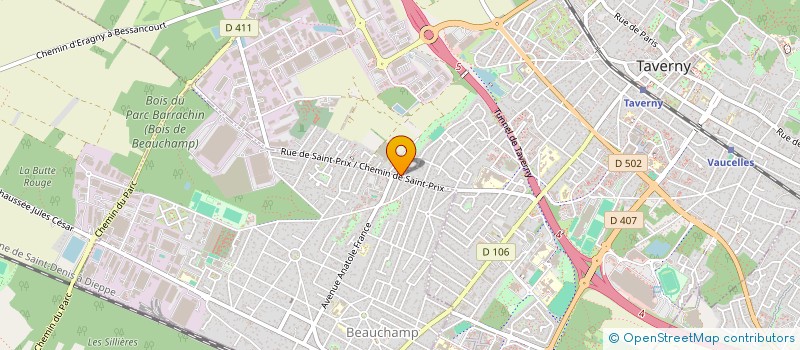 localisation de l'entreprise IDC HOLDING  TAVERNY