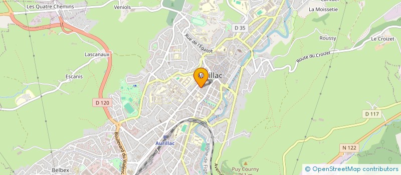 localisation de l'entreprise IDCARRELAGES CANTAL à AURILLAC