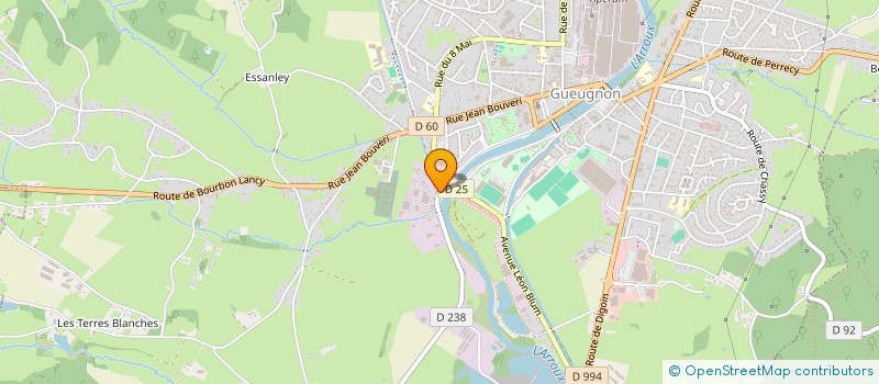 localisation de l'entreprise IDCITE  GUEUGNON