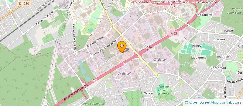 localisation de l'entreprise IDCSOFT à PESSAC