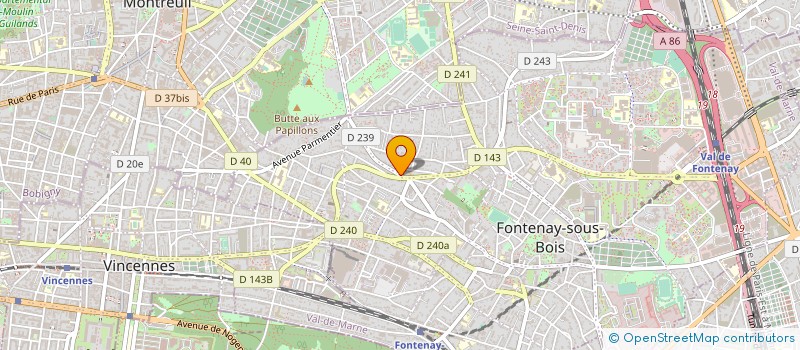 localisation de l'entreprise IDD INNOVATION POUR LE DEVELOP DURABLE à FONTENAY-SOUS-BOIS