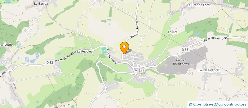 localisation de l'entreprise IDE 2 I  ARTAS