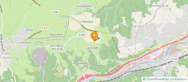 localisation de l'entreprise IDE  ECHALAS