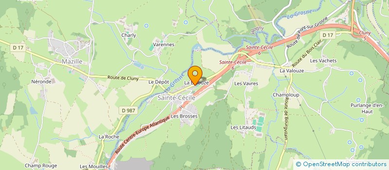 localisation de l'entreprise IDE DU HAUT CLUNISOIS  SAINTE-CECILE