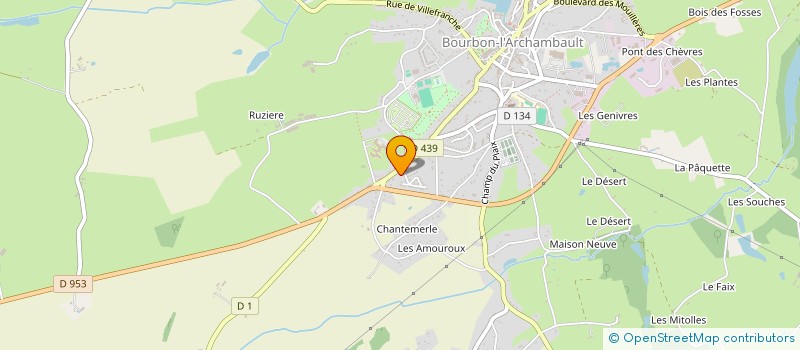 localisation de l'entreprise IDE LIB  BOURBON-L'ARCHAMBAULT