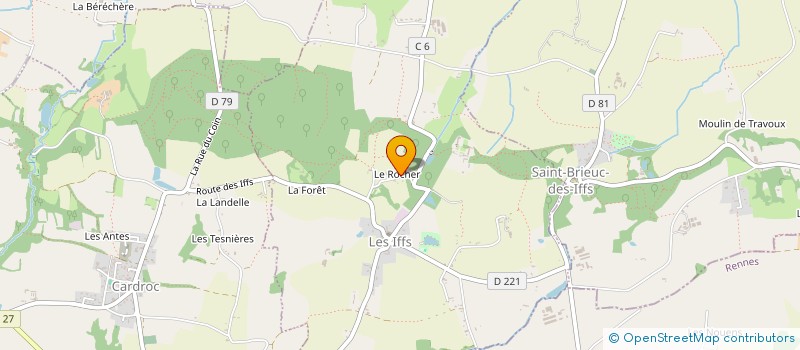 localisation de l'entreprise IDE PISCINES  LES IFFS