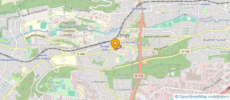 localisation de l'entreprise IDEA BOX à ORSAY