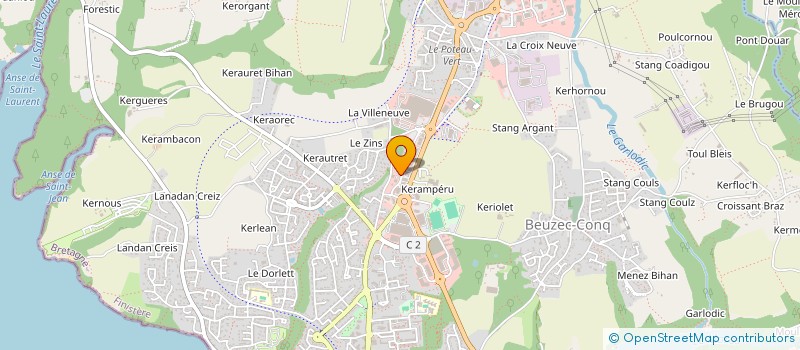 localisation de l'entreprise IDEA-BUS (2CA)  CONCARNEAU