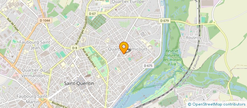 localisation de l'entreprise IDEACO à SAINT-QUENTIN