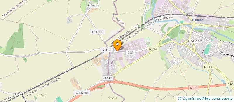 localisation de l'entreprise IDEAFORM à HOUDAN