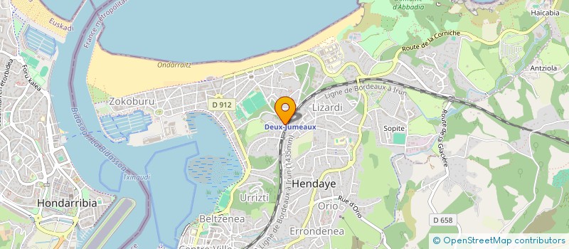 localisation de l'entreprise IDEAHO à SAINT-JEAN-DE-LUZ