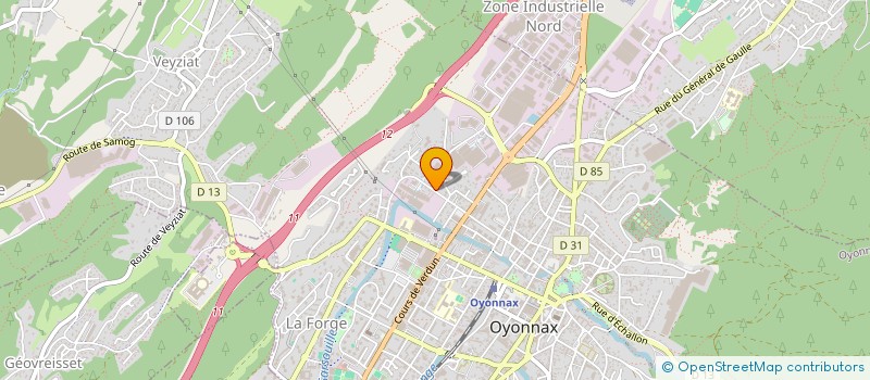 localisation de l'entreprise IDEAL 01 à OYONNAX