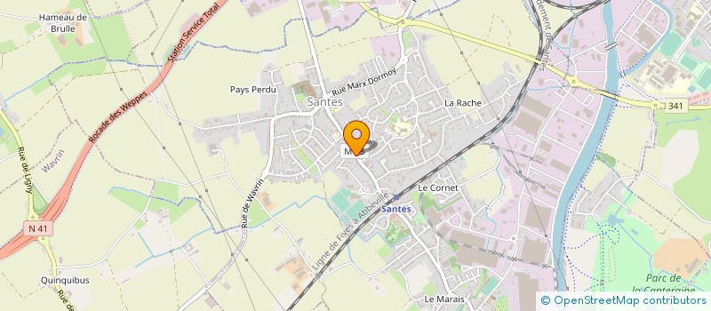 localisation de l'entreprise IDEAL AGENCEMENT  HALLENNES-LEZ-HAUBOURDIN