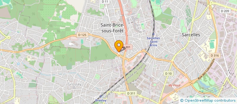 localisation de l'entreprise IDEAL ALU à SAINT-BRICE-SOUS-FORET