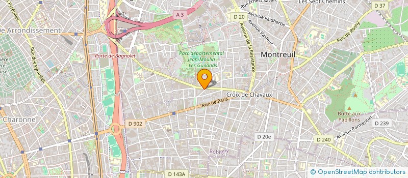 localisation de l'entreprise IDEAL AUTO à MONTREUIL