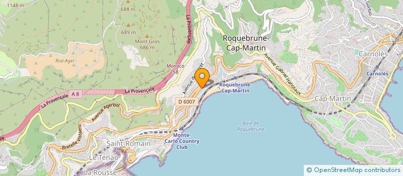 localisation de l'entreprise IDEAL AUTO SERVICE à ROQUEBRUNE-CAP-MARTIN