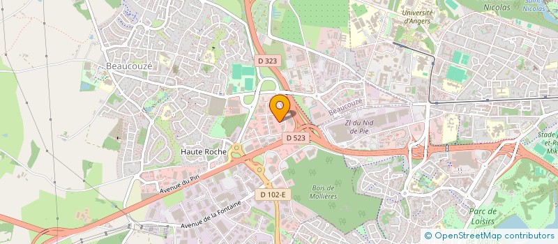 localisation de l'entreprise IDEAL AUTOMOBILES à BEAUCOUZE