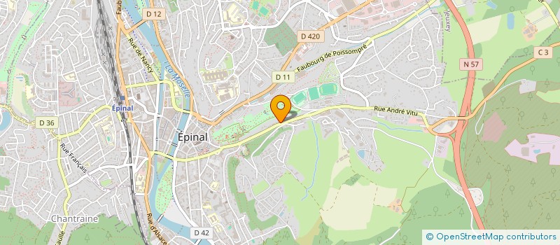 localisation de l'entreprise IDEAL BARDAGE  EPINAL