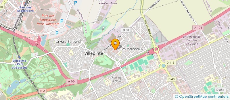 localisation de l'entreprise IDEAL BAT à VILLEPINTE