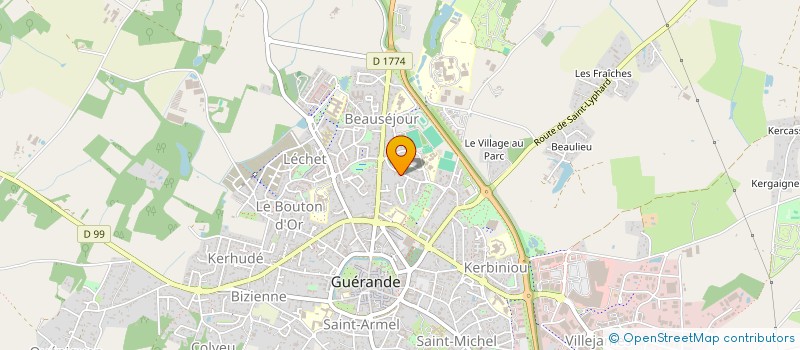 localisation de l'entreprise IDEAL BURGER  GUERANDE