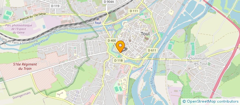 localisation de l'entreprise IDEAL CENTRALE  TOUL