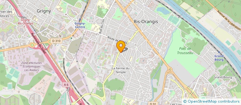 localisation de l'entreprise IDEAL COIFFURE à RIS-ORANGIS