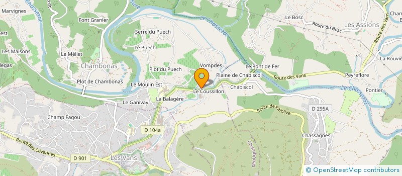 localisation de l'entreprise IDEAL CONTROL  CHAMBONAS