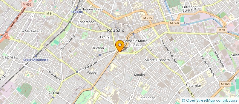localisation de l'entreprise IDEAL COURSES INTERNATIONAL à ROUBAIX