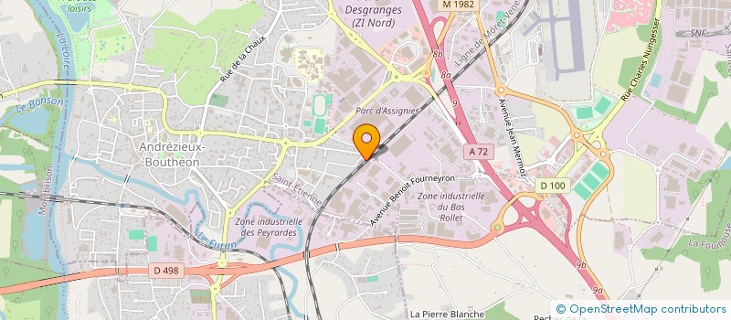 localisation de l'entreprise IDEAL ET CULTURE  ANDREZIEUX-BOUTHEON