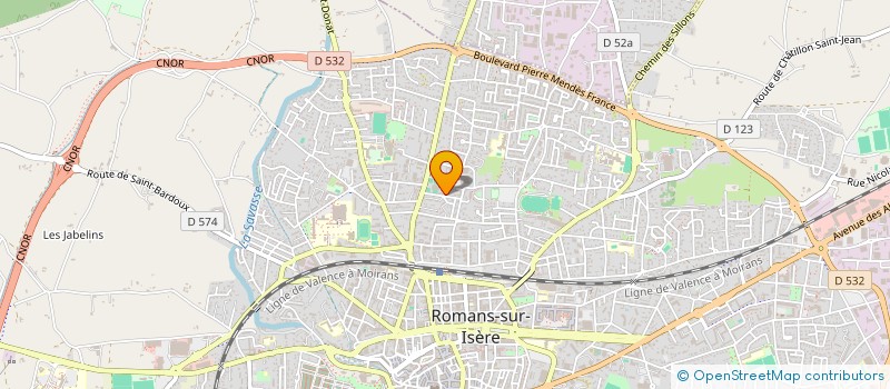 localisation de l'entreprise IDEAL FACADES  ROMANS-SUR-ISERE