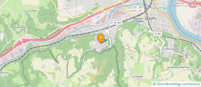 localisation de l'entreprise IDEAL JEUNESSE  GIVORS