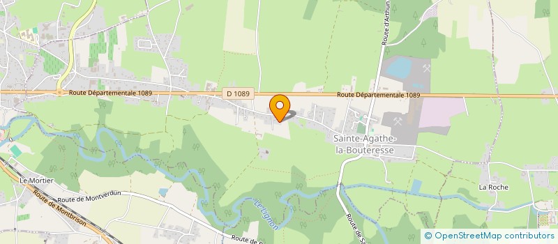 localisation de l'entreprise IDEAL'MENUISERIE  SAINTE-AGATHE-LA-BOUTERESSE
