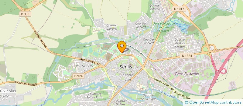 localisation de l'entreprise IDEAL MODERNE DE PUBLICATION LEBAS - I.M.P. LEBAS  SENLIS